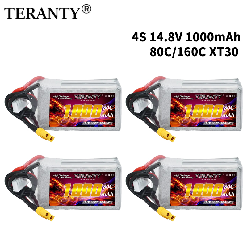 Drone Rc Parts - TERANTY 4S 1000mAh 14.8V 80C/160C Lipo
