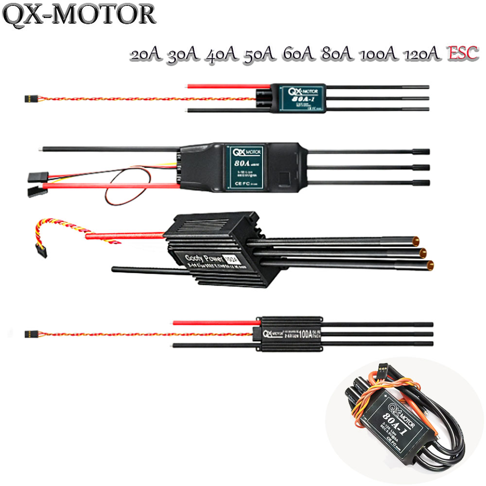 Drone Rc Parts - 20A-120A Brushless ESC Speed Controller Compatible