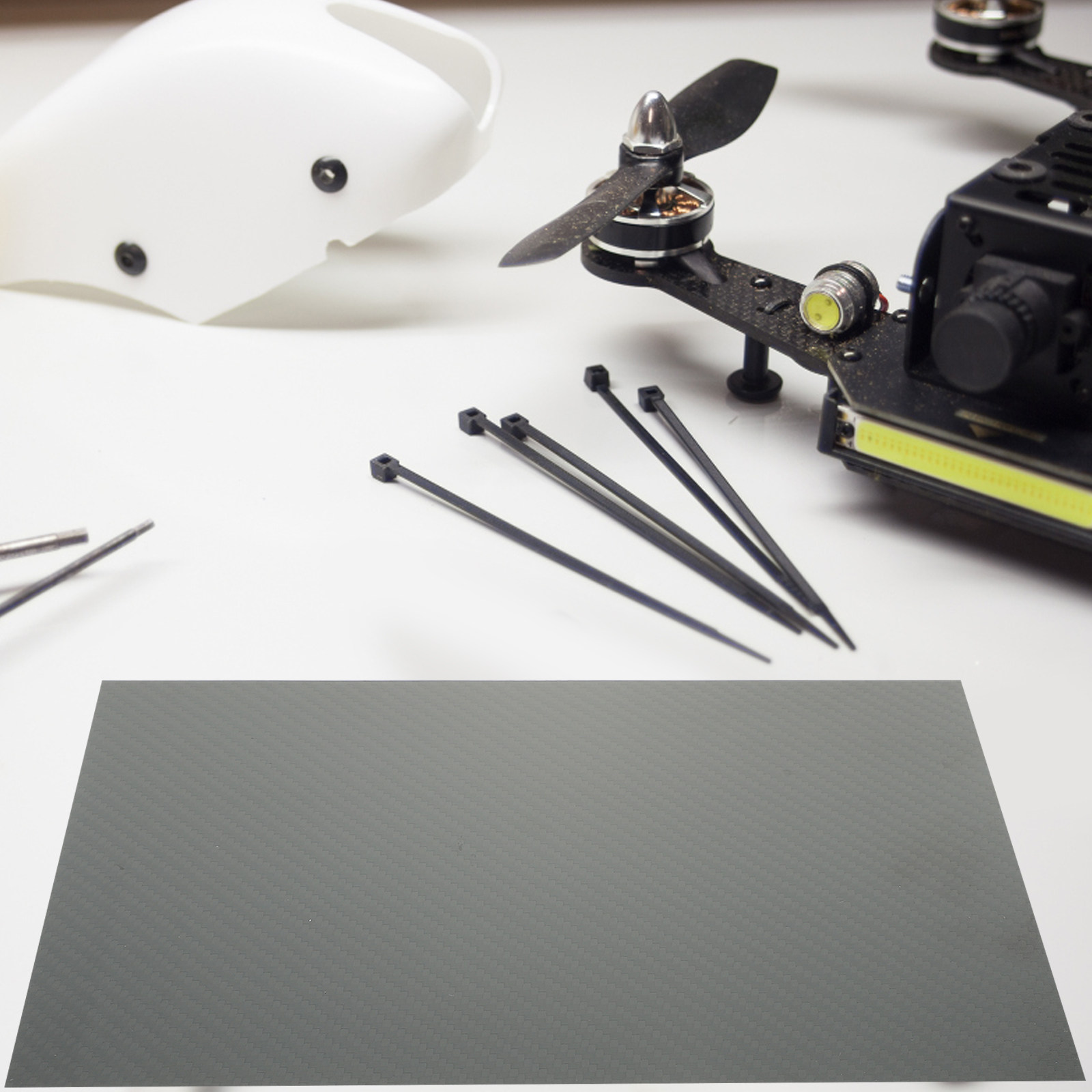 3K Carbon Fiber Sheet Glossy T - Drone Rc ulasan dan harga