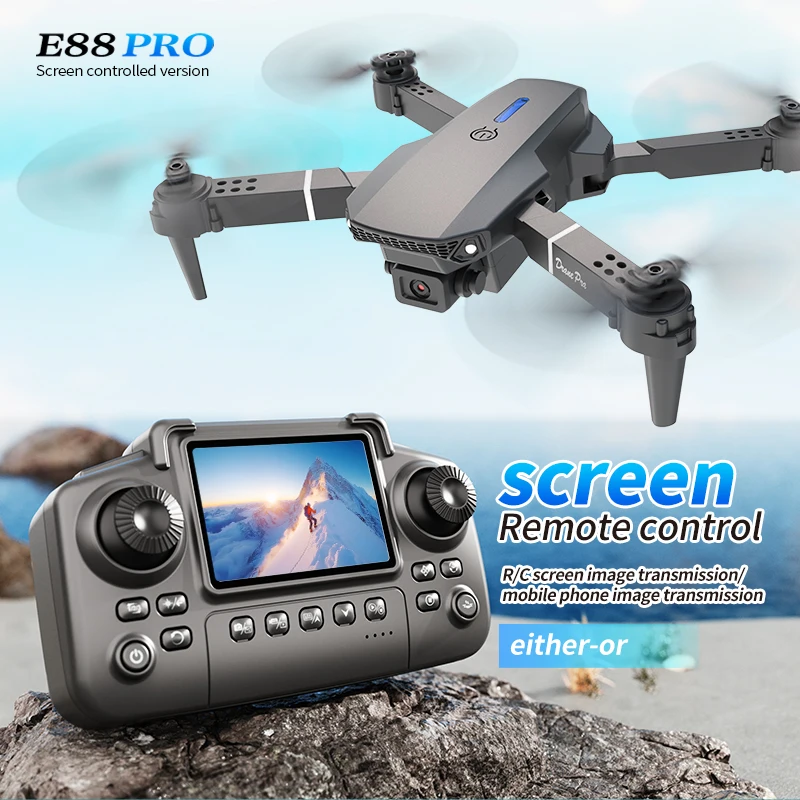 Professional E88 PRO Drone wit - Drone Rc Cable ulasan dan harga