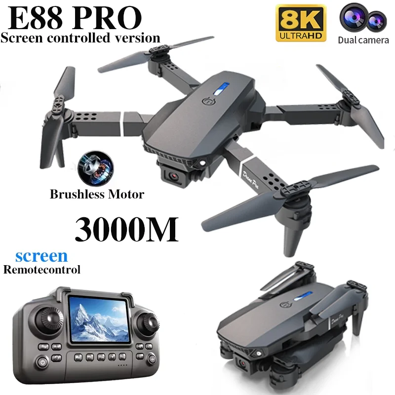 Professional E88 PRO Drone wit - Drone Rc Cable ulasan dan harga