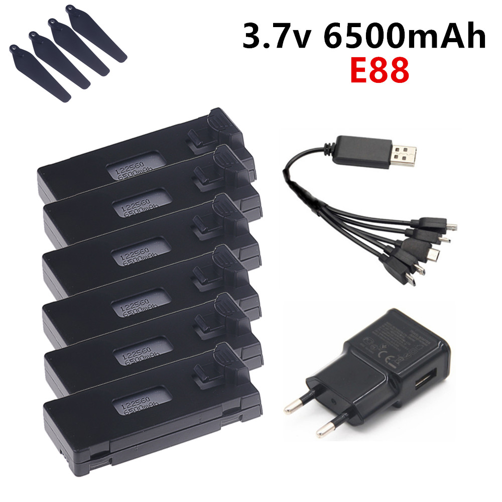 3.7V 6500mAh Lipo Battery For  - Drone E88 Rc Quadcopter ulasan dan harga