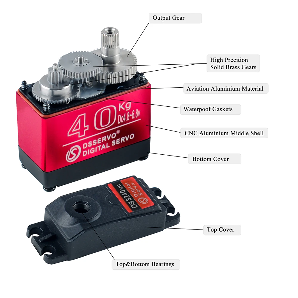 40KG Dsservo DS3240 Large Torq - Rc Car Servo ulasan dan harga