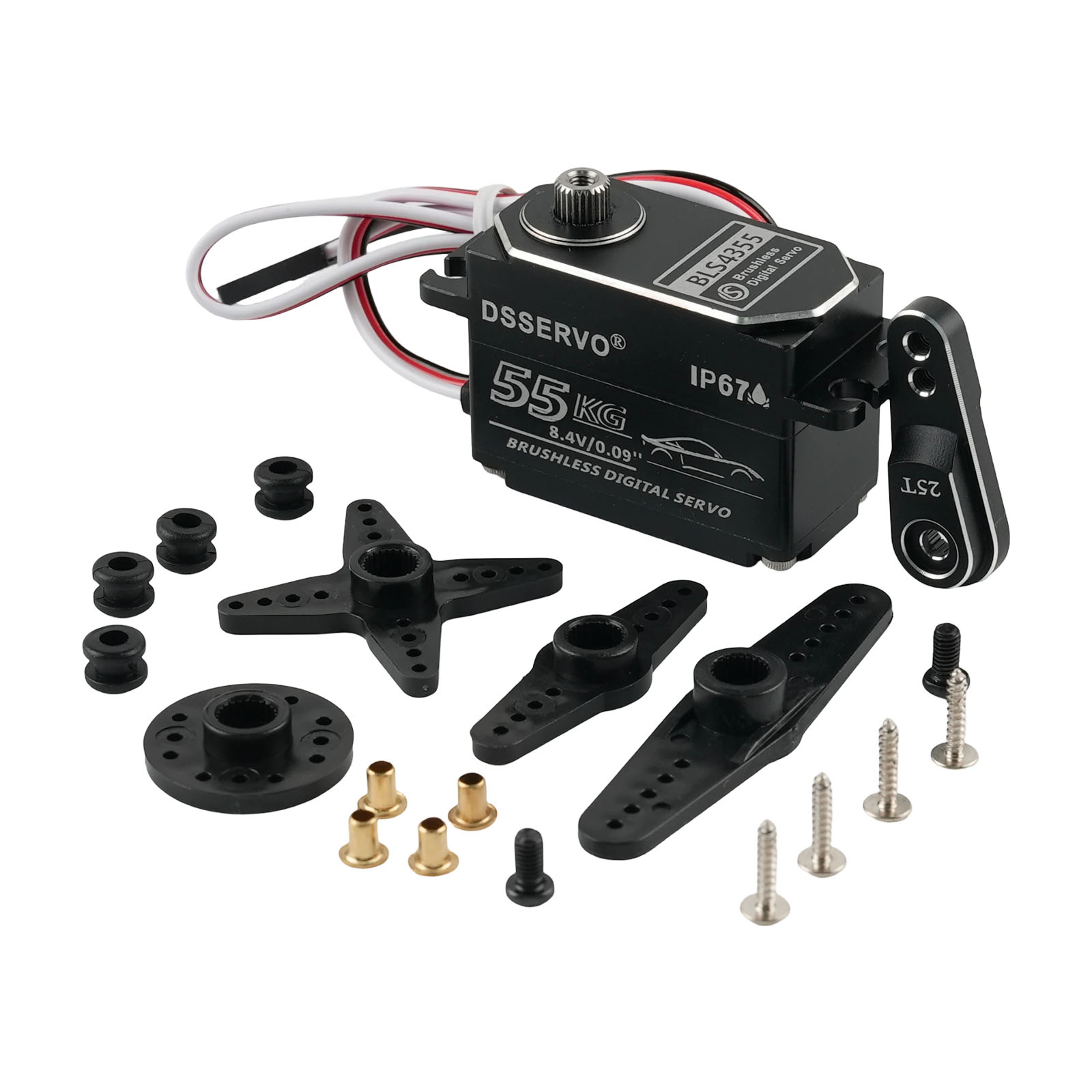 Dsservo BLS4355 55KG Low-profi - Rc Car Servo ulasan dan harga