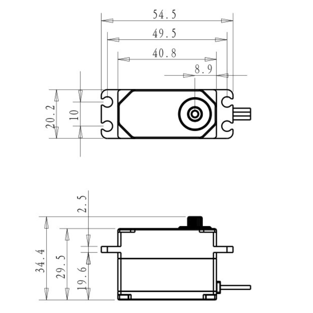 Dsservo BLS4355 55KG Low-profi - Rc Car Servo ulasan dan harga