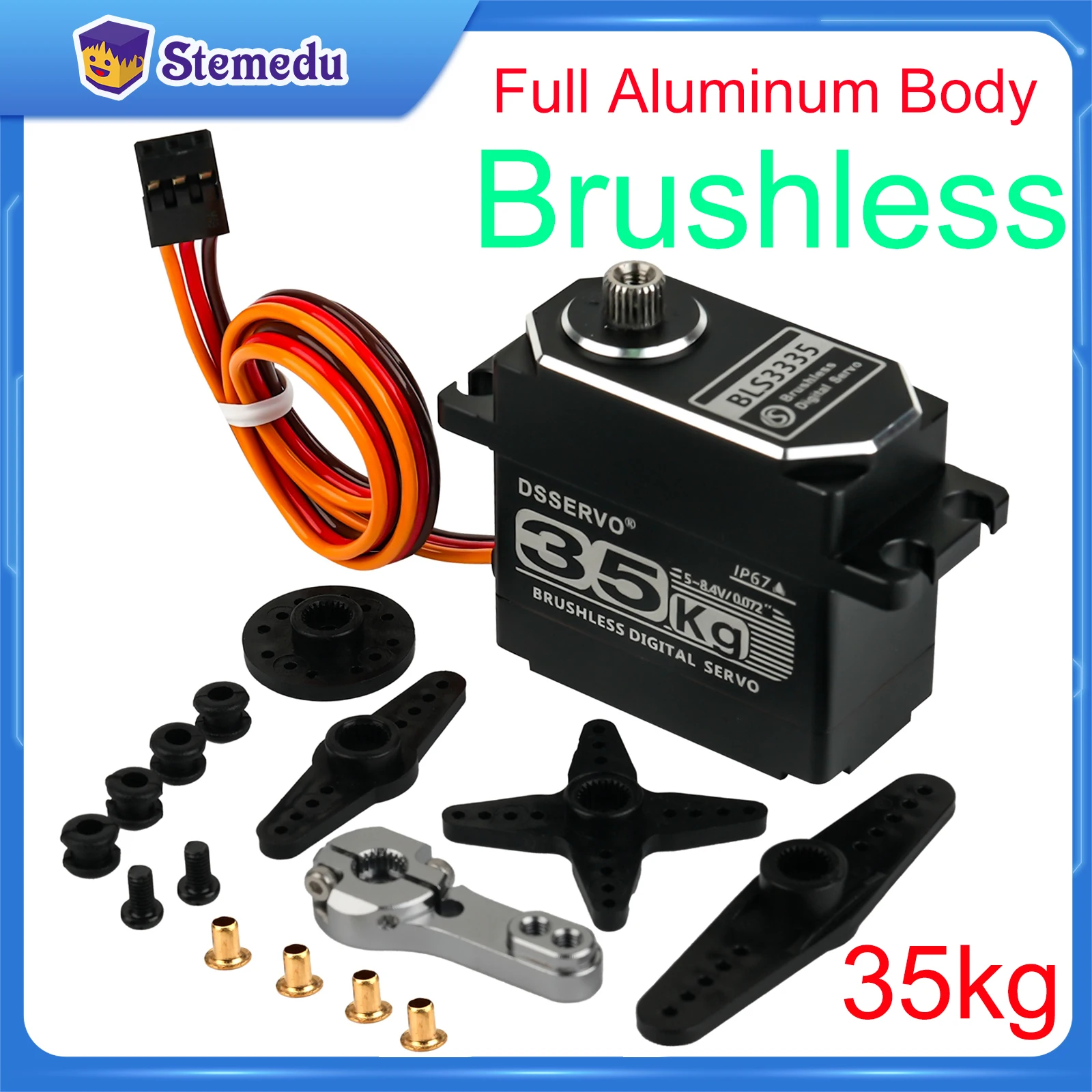 35KG BLS3335 Digital Servo Mot - Rc Car Servo ulasan dan harga
