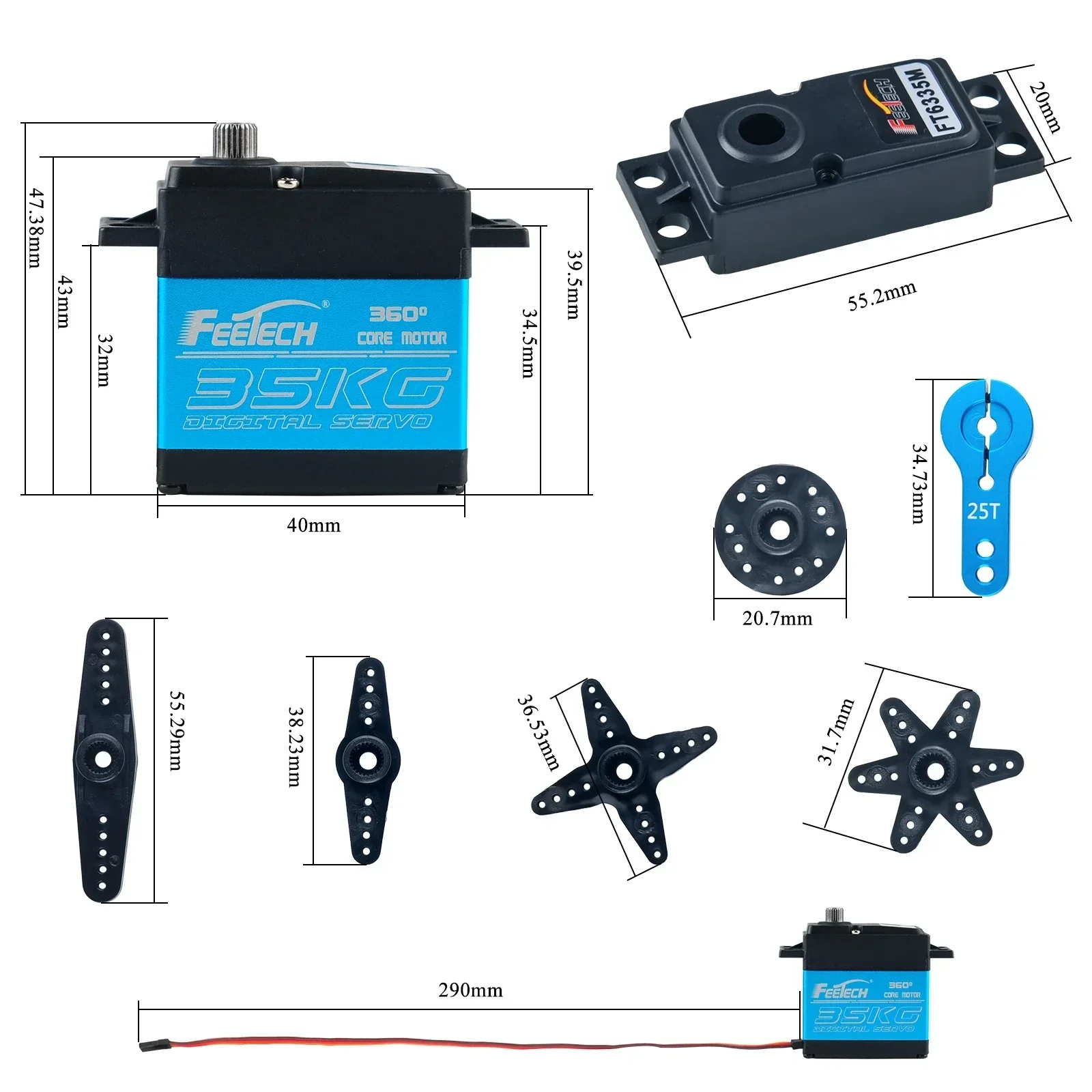 Feetech FT6335M Digital RC Ser - Rc Car Servo ulasan dan harga